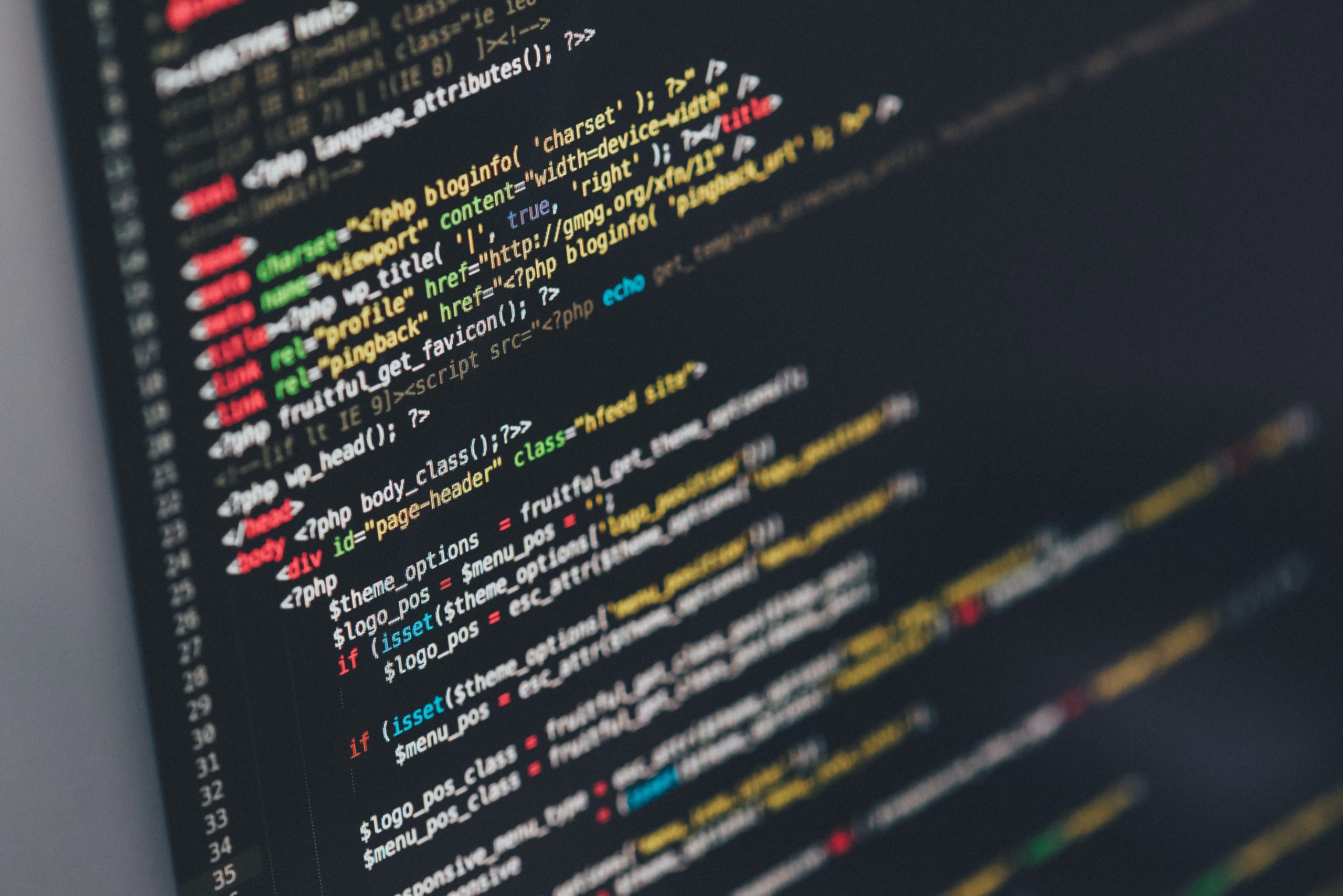 Coding Screen Monitor View