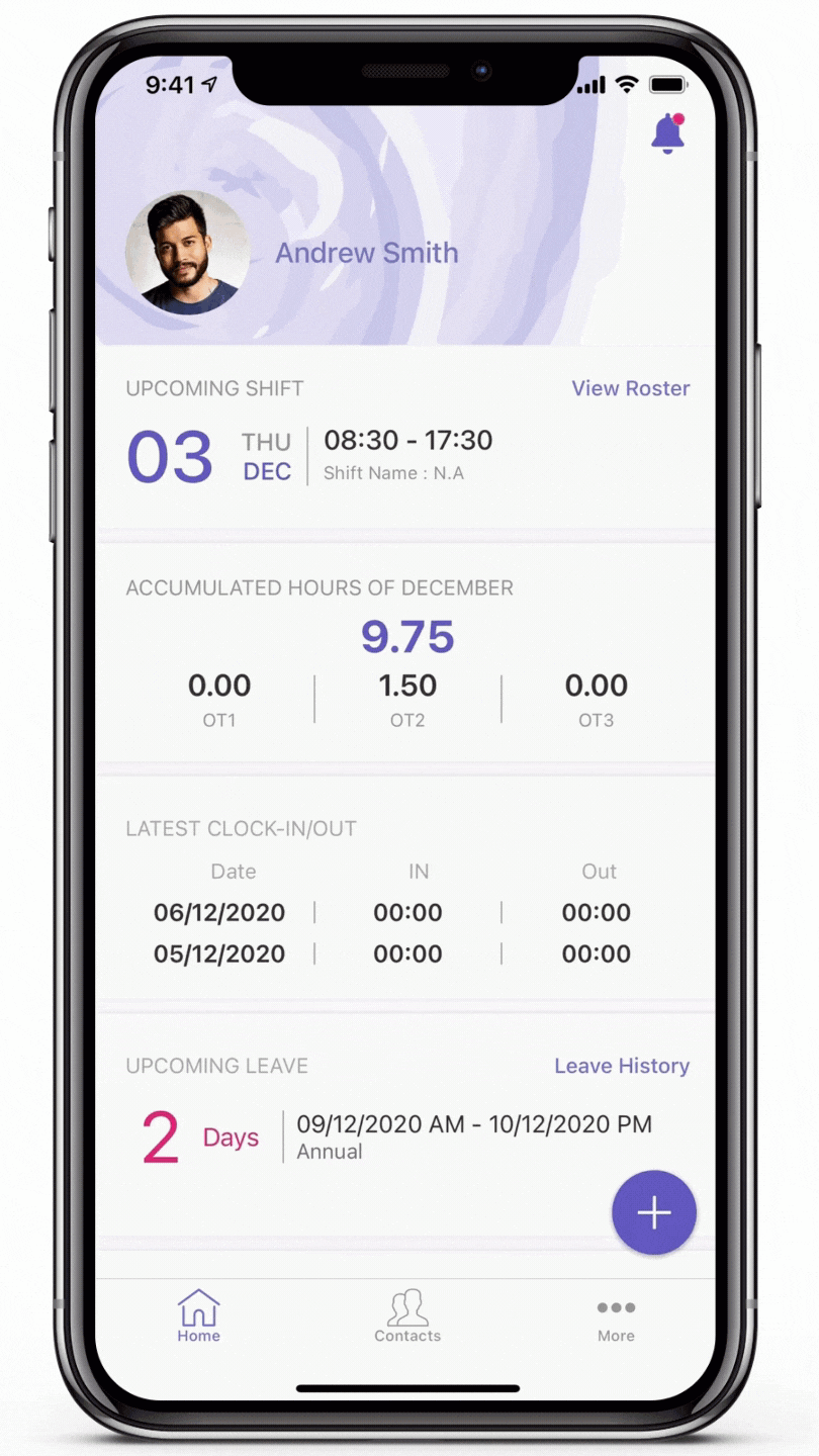 JustLogin Software Mobile App Interface